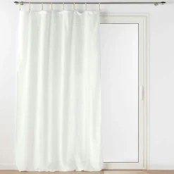 Voilage à passants coton (140 x 240 cm) Belani Blanc