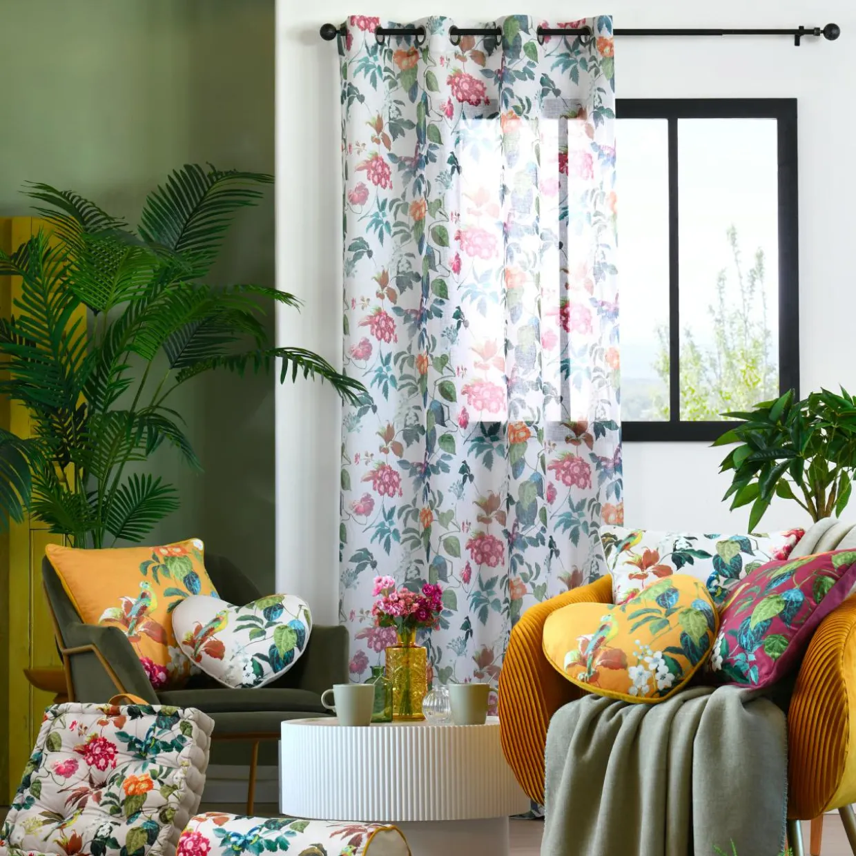 Voilage (140 x 260 cm) Emmy Multicolore