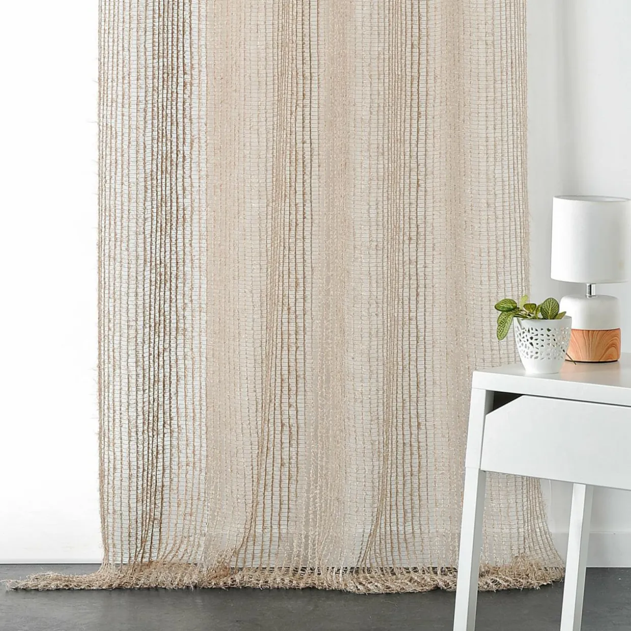 Voilage (140 x 260 cm) Kerguelen Beige