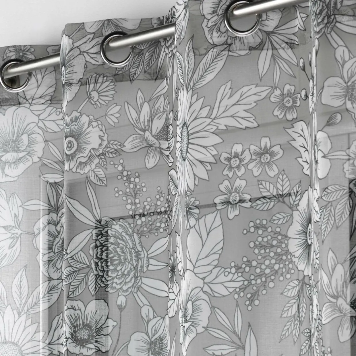 Voilage (140 x 240 cm) Milady Gris