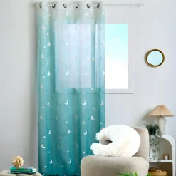 Voilage (140 x 260 cm) Moonlight Vert