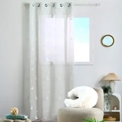 Voilage (140 x 260 cm) Moonlight Naturel