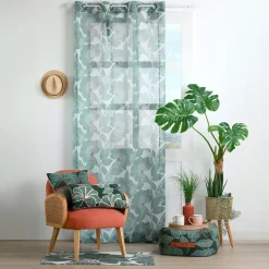 Voilage (140 x 260 cm) Parrot Vert émeraude