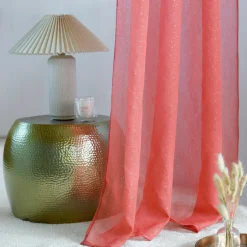 Voilage (135 x 260 cm) Stacy Rouge marsala