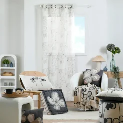 Voilage (135 x 260 cm) Tilda Écru