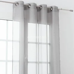 Voilage (145 x H240 cm) Givrée Gris perle