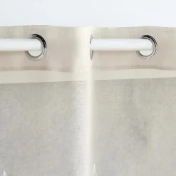 Voilage brodé (140 x 240 cm) Galactée Taupe
