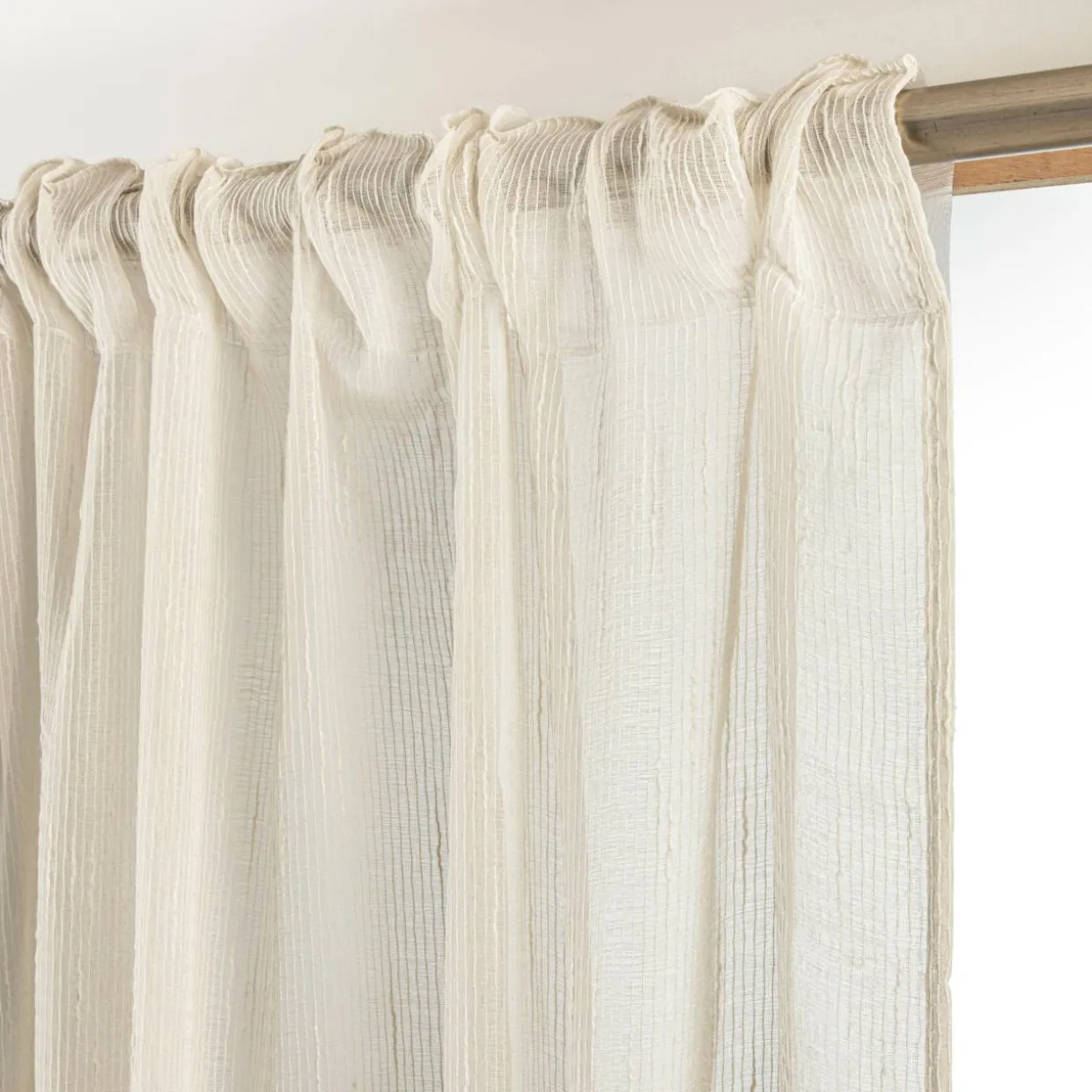 Voilage galon fronceur (140 x 240 cm) Raphaël Beige