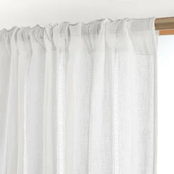 Voilage galon fronceur (140 x 240 cm) Léontine Blanc