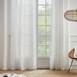 Voilage galon fronceur (140 x 240 cm) Maël Blanc