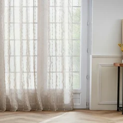 Voilage galon fronceur pompons (280 x 240 cm) Axel Beige