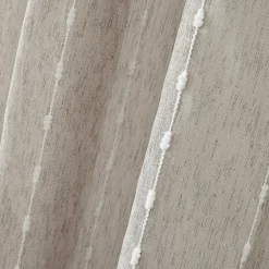 Voilage galon fronceur pompons (140 x 240 cm) Axel Beige