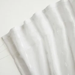 Voilage galon fronceur pompons (280 x 240 cm) Axel Blanc