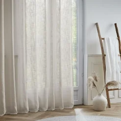 Voilage grande largeur effet lin (400 x 240 cm) Robin Beige