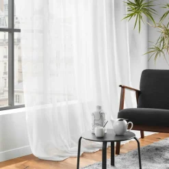Voilage grande largeur œillets (400 x 240 cm) Lissea Blanc