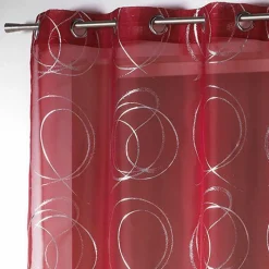 Voilage œillets (140 x 240 cm) Bully Rouge