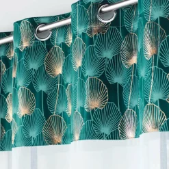 Voilage œillets (140 x 240 cm) Clairine Vert émeraude