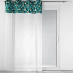 Voilage œillets (140 x 240 cm) Clairine Vert émeraude