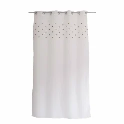 Voilage œillets (140 x 240 cm) Coeurs Beige