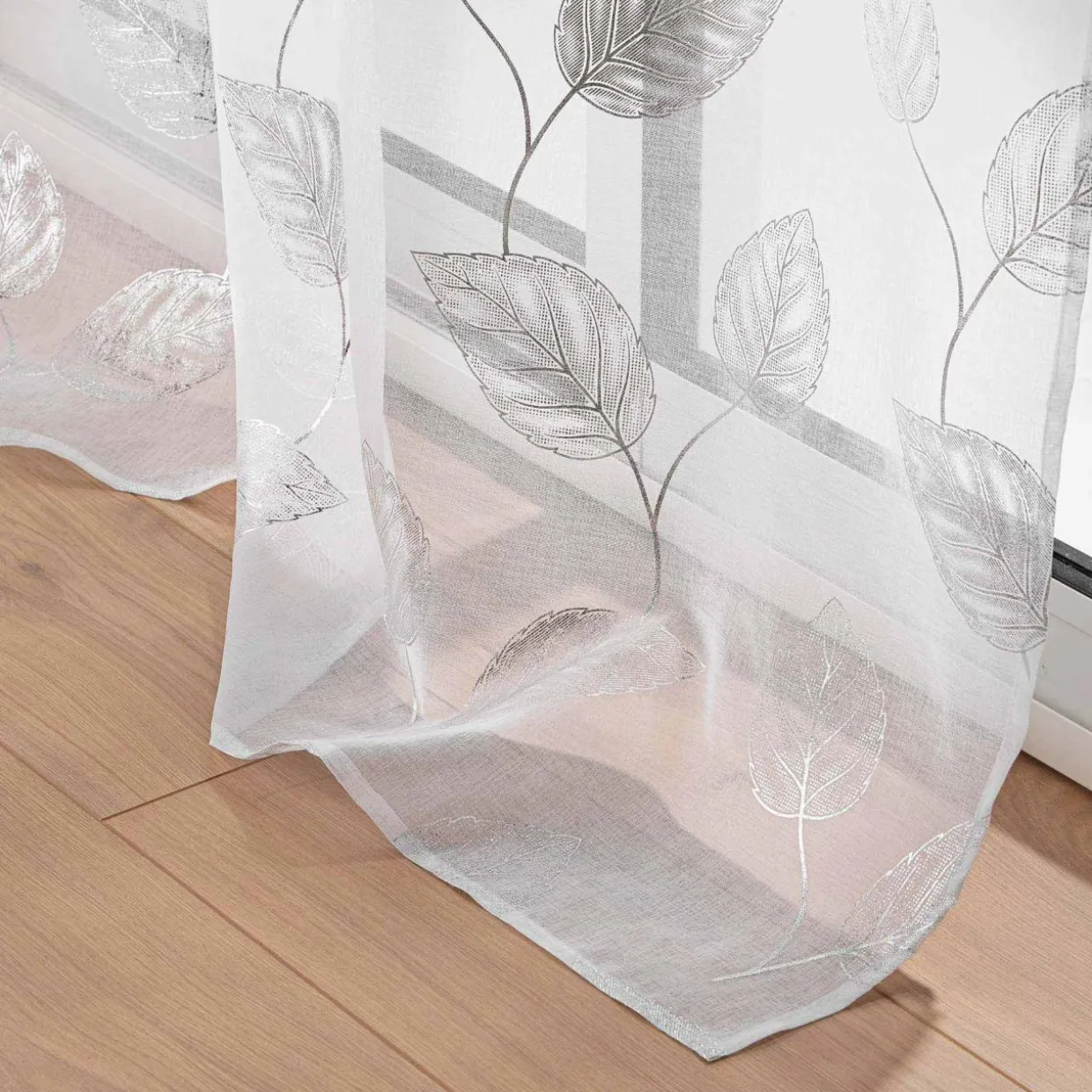 Voilage œillets (140 x 240 cm) Edelia Argent