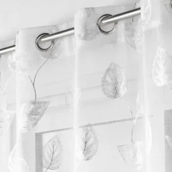 Voilage œillets (140 x 240 cm) Edelia Argent