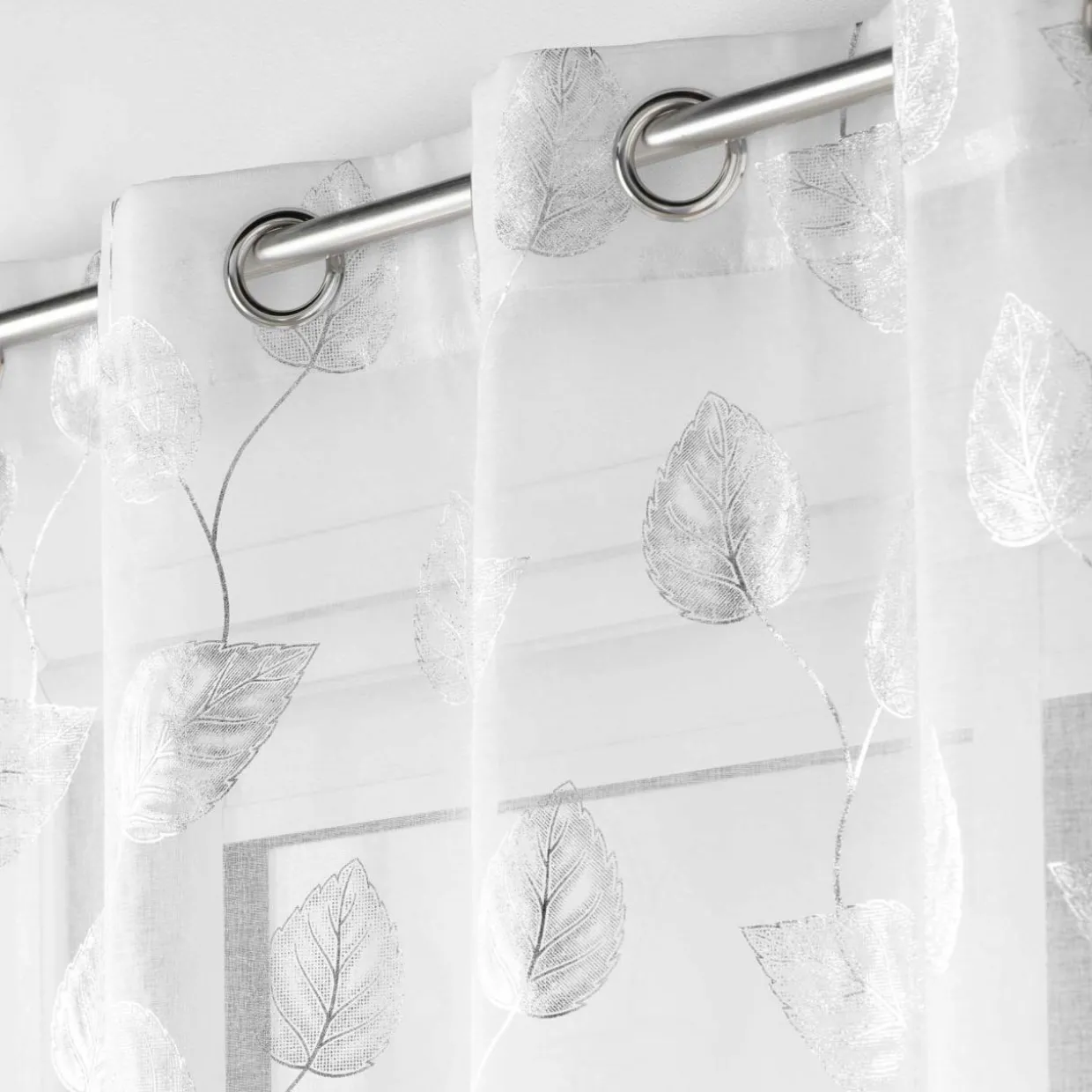 Voilage œillets (140 x 240 cm) Edelia Argent