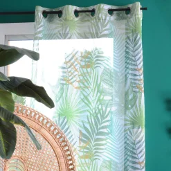 Voilage œillets (140 x 260 cm) Exolu Vert