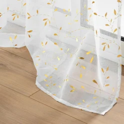 Voilage œillets (140 x 240 cm) Floressia Or