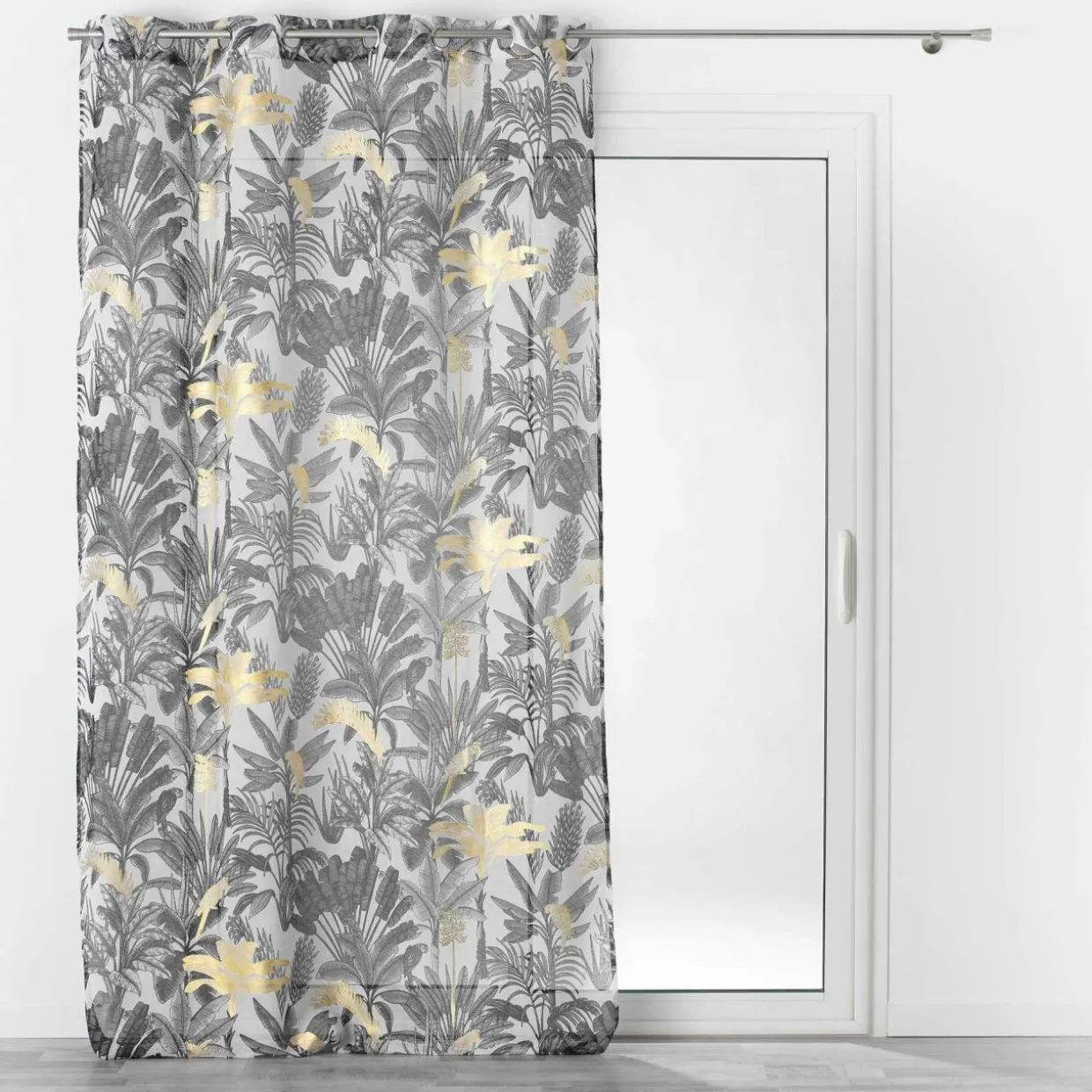 Voilage œillets (140 x 240 cm) Karaba Noir