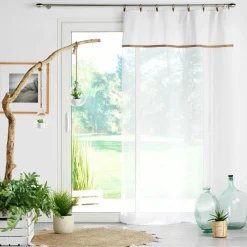 Voilage œillets (140 x 240 cm) Leana Blanc