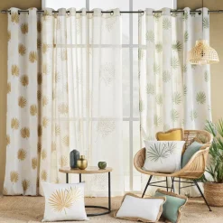 Voilage œillets (140 x 240 cm) Lotus Beige