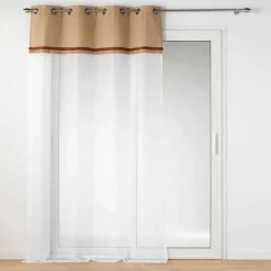 Voilage œillets (140 x 240 cm) Malory Terracotta