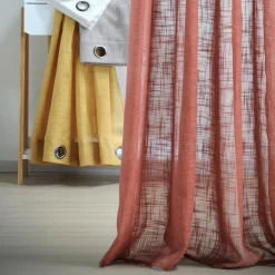 Voilage œillets (135 x 260 cm) Ontario Terracotta