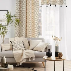 Voilage œillets (140 x 240 cm) Oricia Ecru