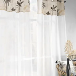 Voilage œillets (140 x 240 cm) Papaya Ecru