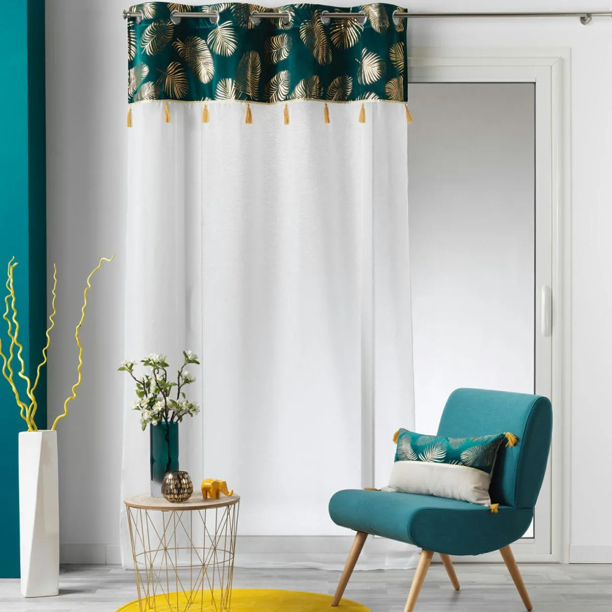 Voilage œillets (140 x 240 cm) Sabaly Or