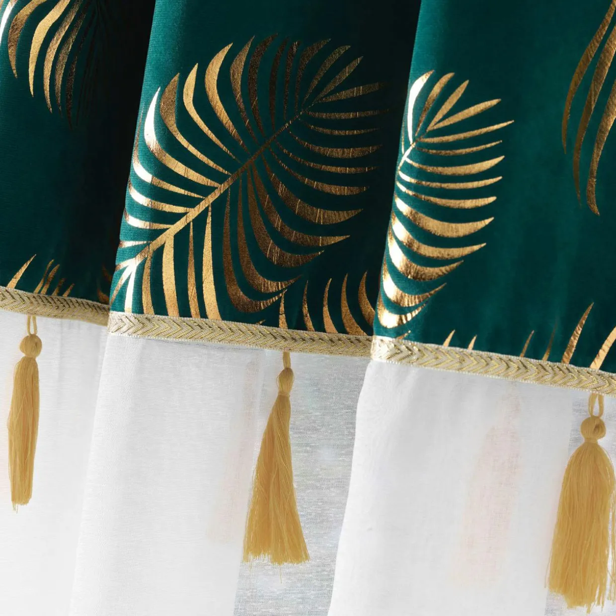 Voilage œillets (140 x 240 cm) Sabaly Or