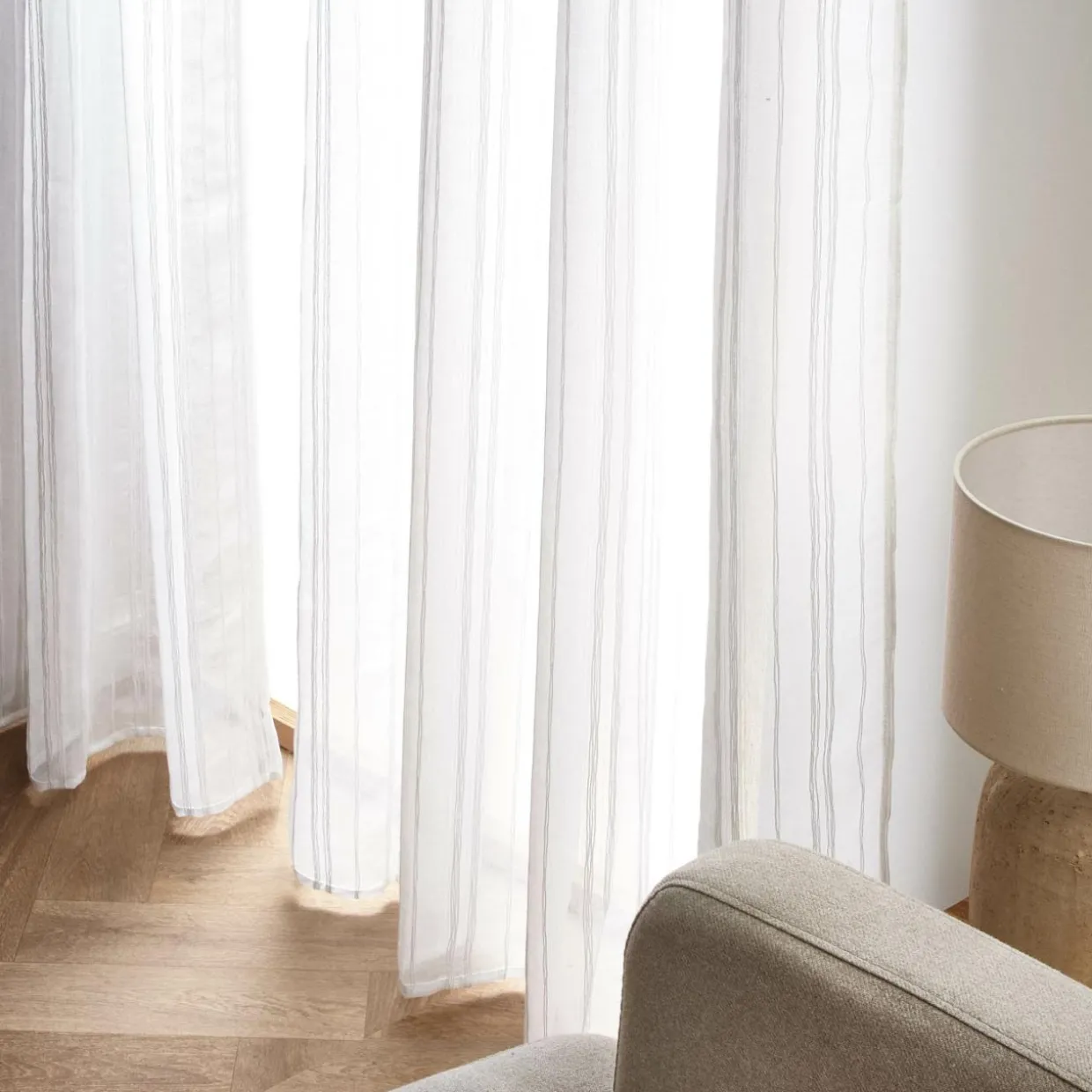 Voilage œillets (280 x 240 cm) Théo Blanc