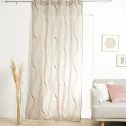 Voilage œillets (135 x H240 cm) Essaouira Beige