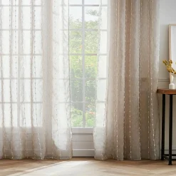 Voilage œillets pompons (180 x 240 cm) Axel Beige