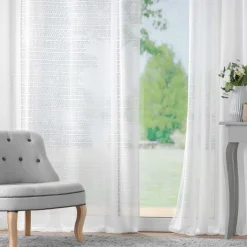 Voilage maille (140 x 280 cm) Naomie Blanc