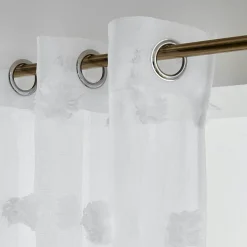 Voilage oeillets pompons (140 x 280 cm) Suzie Blanc