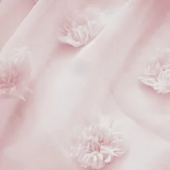 Voilage oeillets pompons (140 x 280 cm) Suzie Rose