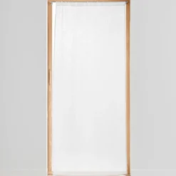 Voilage passe tringle effet lin tissé (90 x 200 cm) Haltona Blanc