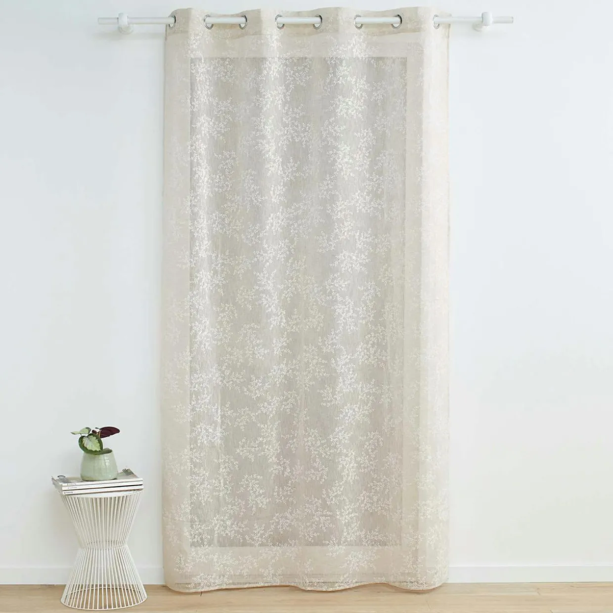 Voilage tissé (140 x 280 cm) Karla Taupe