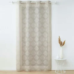 Voilage tissé (140 x 280 cm) Levita Taupe