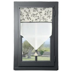 Voilage vitrage passe-tringle (45 x 60 cm) Clarine Ecru