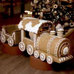 Wagon de Noël Géant (56 x H38 cm) Pain d'épices Gourmand